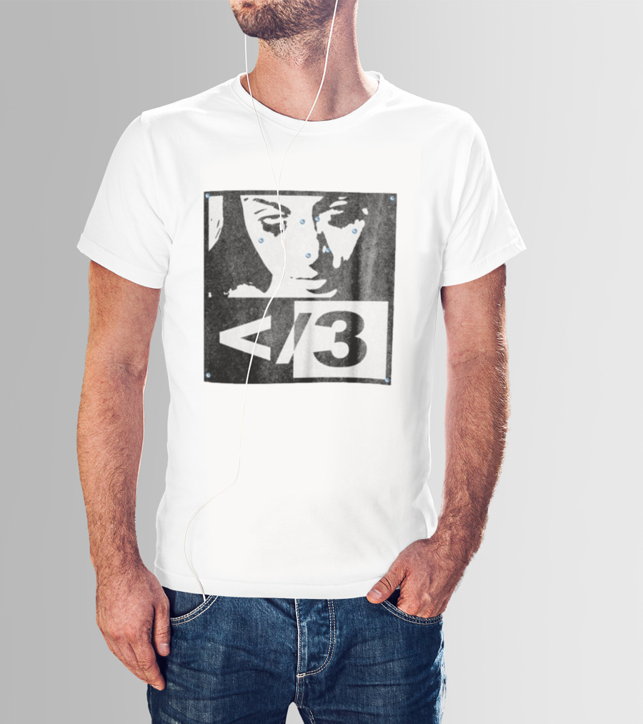 Destroy Lonely Store Piercing Face Black White <3 T-Shirt