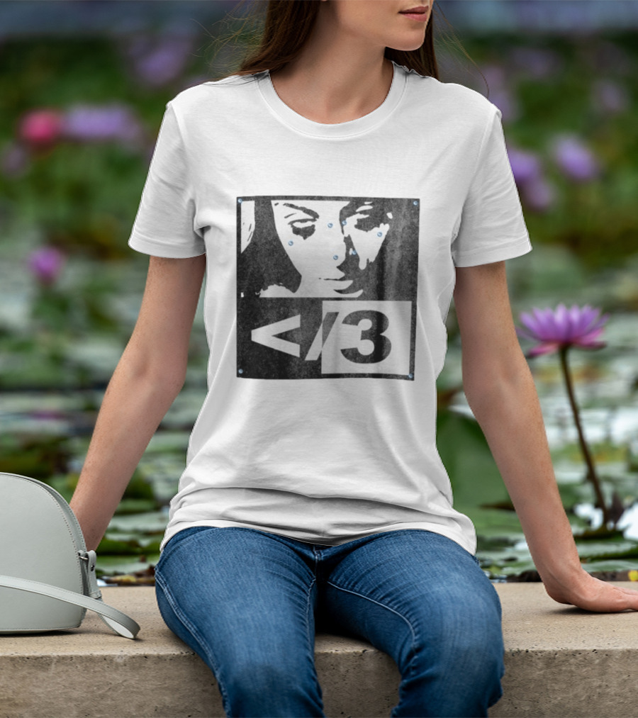 Destroy Lonely Store Piercing Face Black White <3 T-Shirt