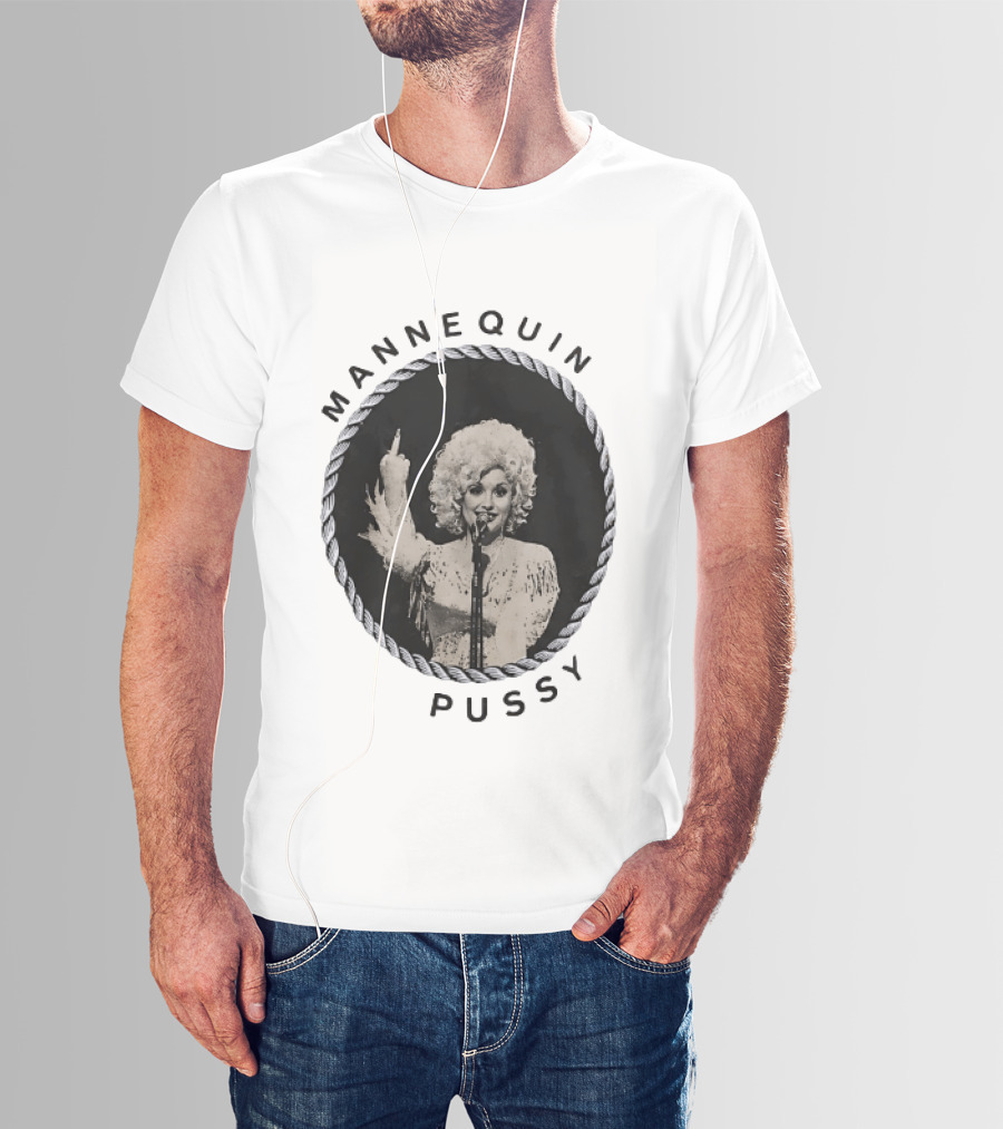 Mannequin Pussy Dolly Parton Country Music Finger T-Shirt