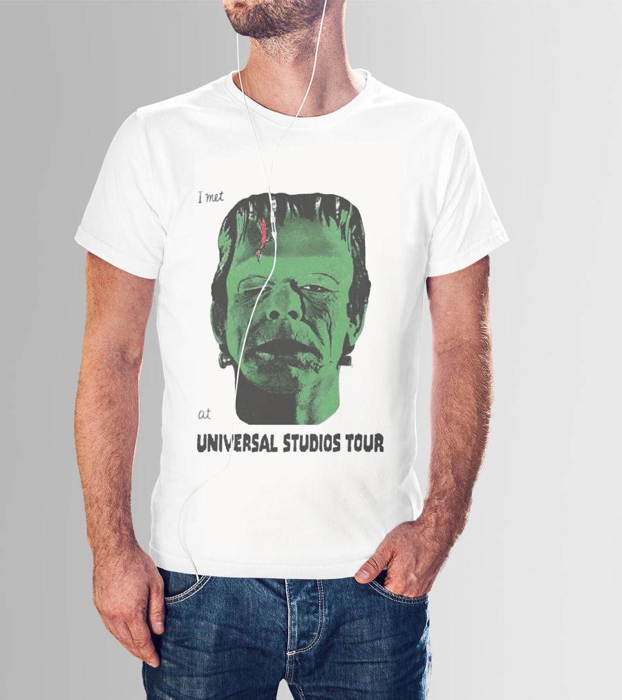 I Met Frankenstein At Universal Studios Tour Monster Fan Souvenir T-Shirt