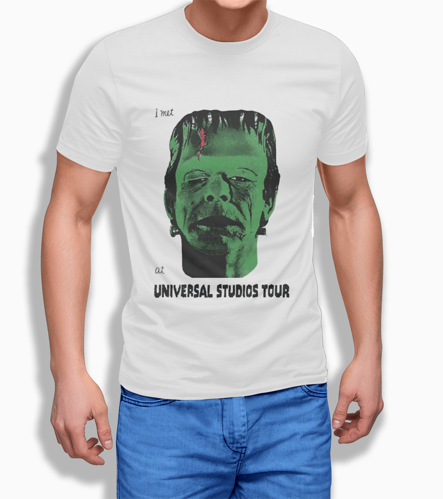 I Met Frankenstein At Universal Studios Tour Monster Fan Souvenir T-Shirt