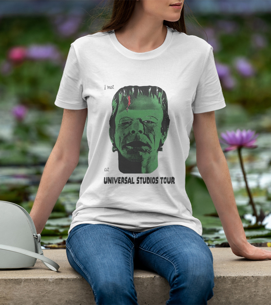I Met Frankenstein At Universal Studios Tour Monster Fan Souvenir T-Shirt