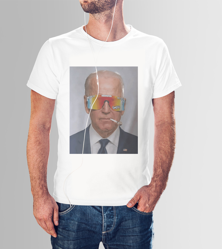 Joe Biden Pit Viper Sunglasses Smoking Pipe President T-Shirt