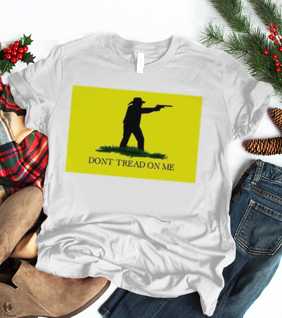 Jordan Salinas Don't Tread On Me Cowboy Silhouette Yellow T-Shirt