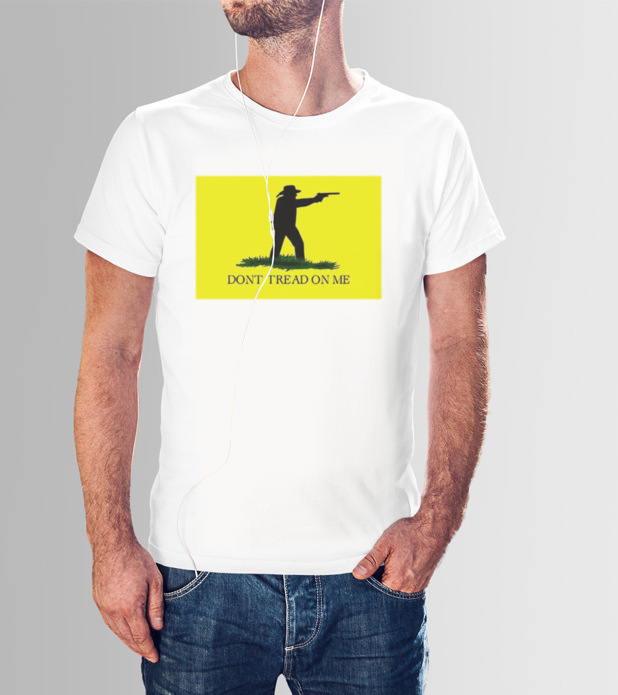 Jordan Salinas Don't Tread On Me Cowboy Silhouette Yellow T-Shirt