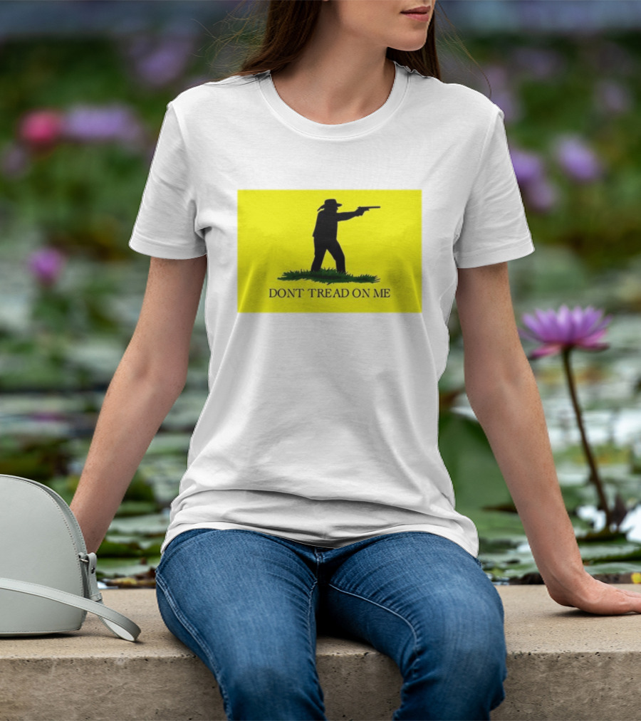 Jordan Salinas Don't Tread On Me Cowboy Silhouette Yellow T-Shirt