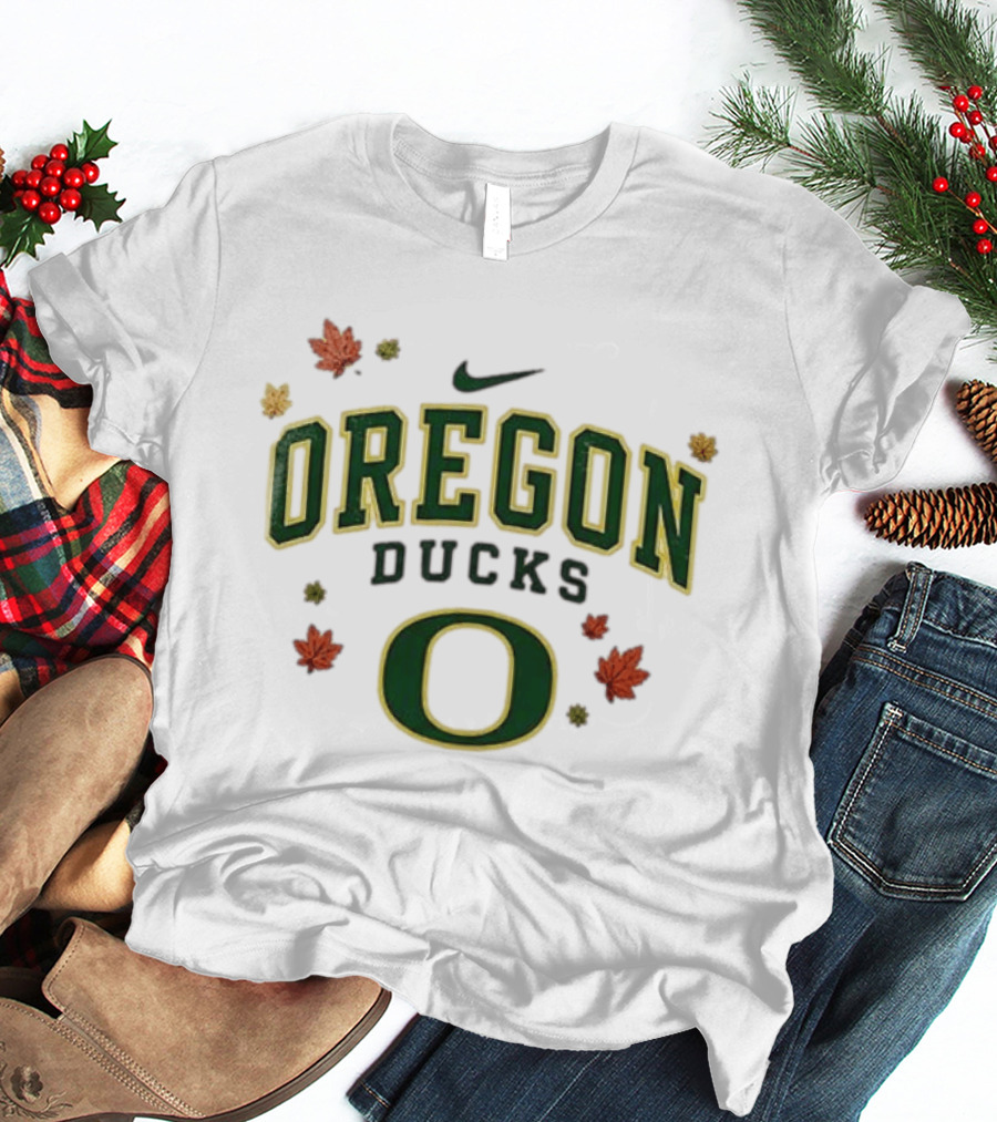 Oregon Ducks Nike Fall Leaves T-Shirt
