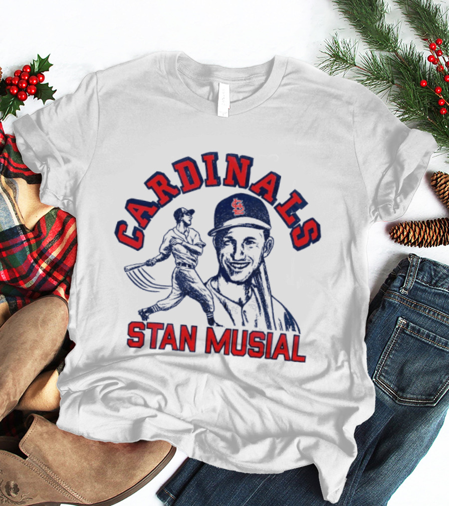 St Louis Cardinals Stan Musial Baseball Legend T-Shirt