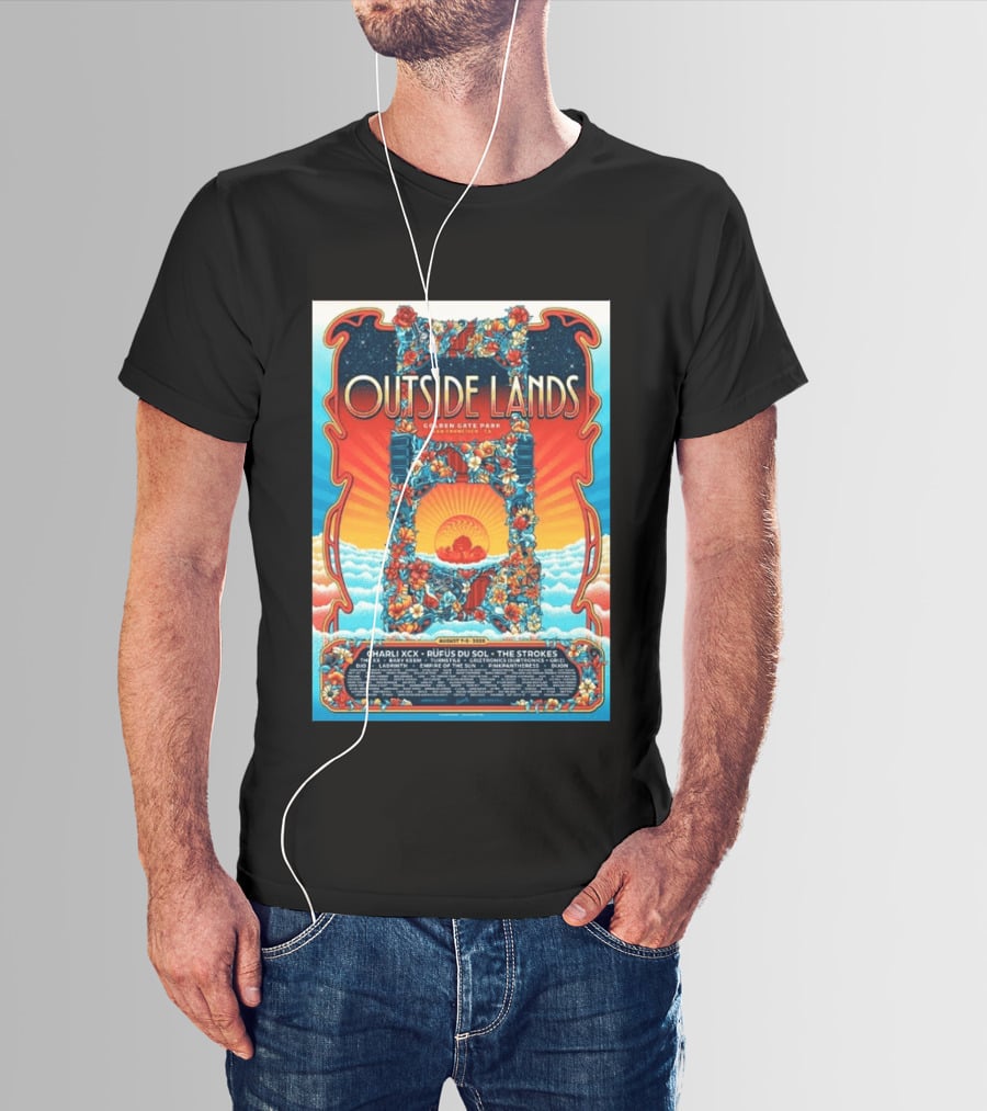Babymetal LuckyFes'26 Quick Dry 8 Outside Lands Golden Gate Park August 11 To 13 2023 Charli XCX Rufus Du Sol The Strokes T-Shirt