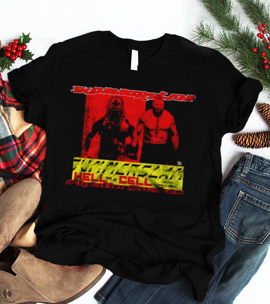 SummerSlam Hell In A Cell Brock Lesnar Oba Femi Cheatin Snakez T-Shirt