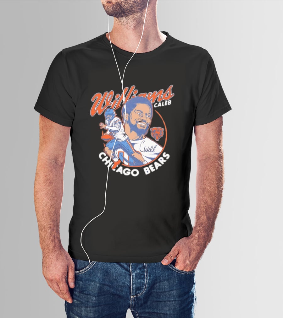 Williams Caleb Chicago Bears Football Player Bears T-Shirt