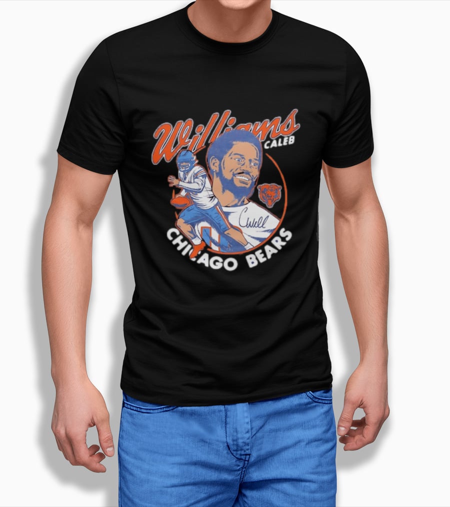Williams Caleb Chicago Bears Football Player Bears T-Shirt