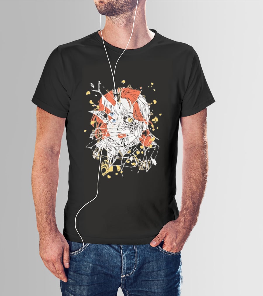 Chucky Shattered Glass Child's Play Horror T-Shirt