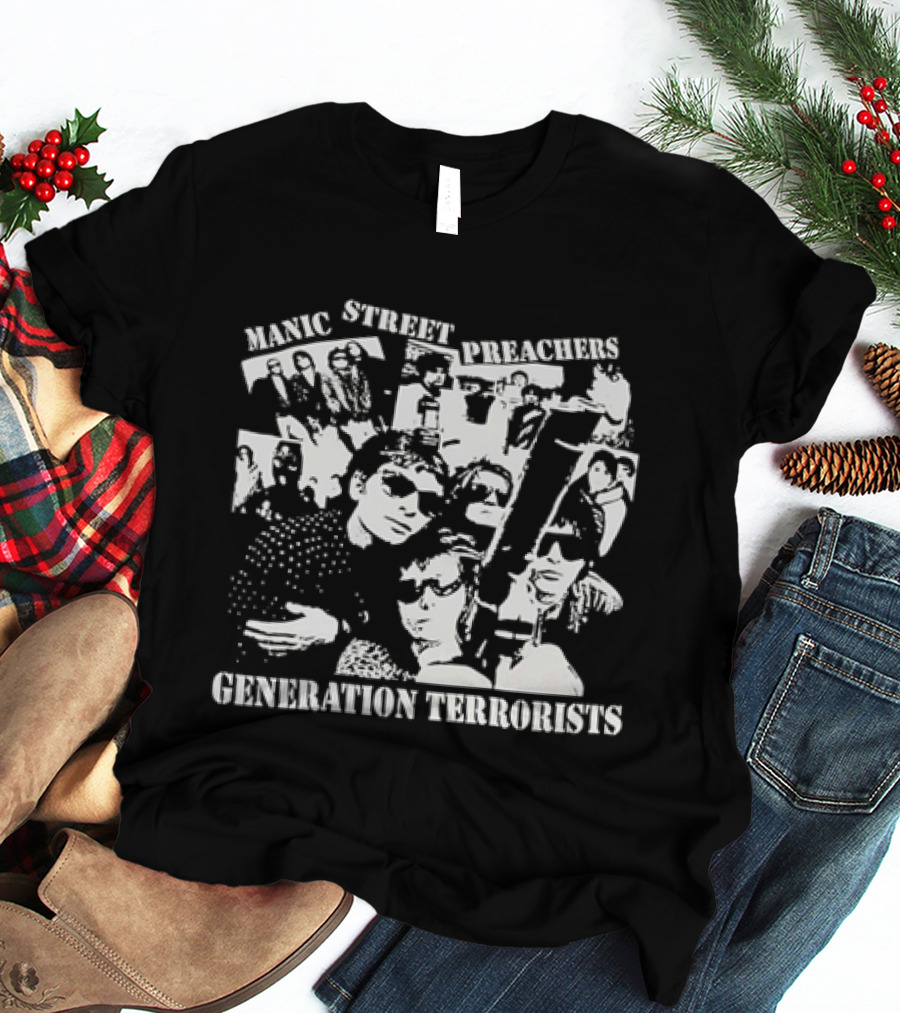 Manic Street Preachers Generation Terrorists Music Album Cover T-Shirt