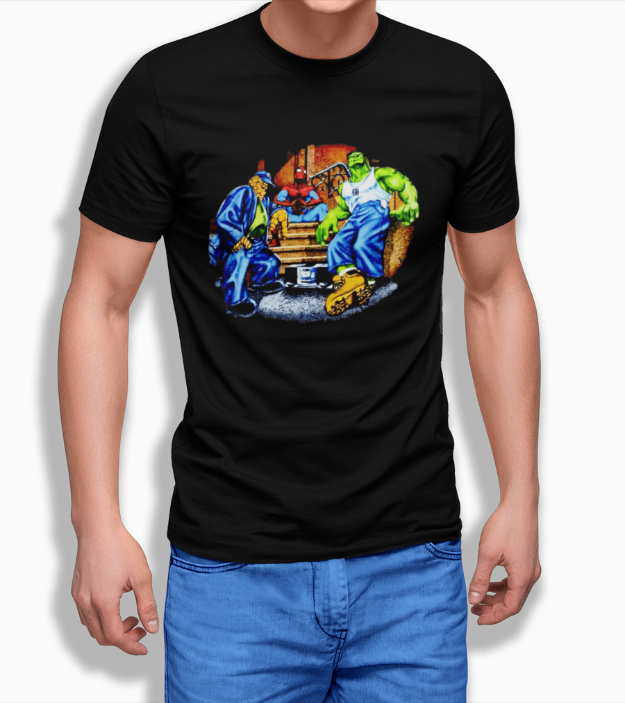 Marvel The Thing Spider Man Hulk Hip Hop T-Shirt