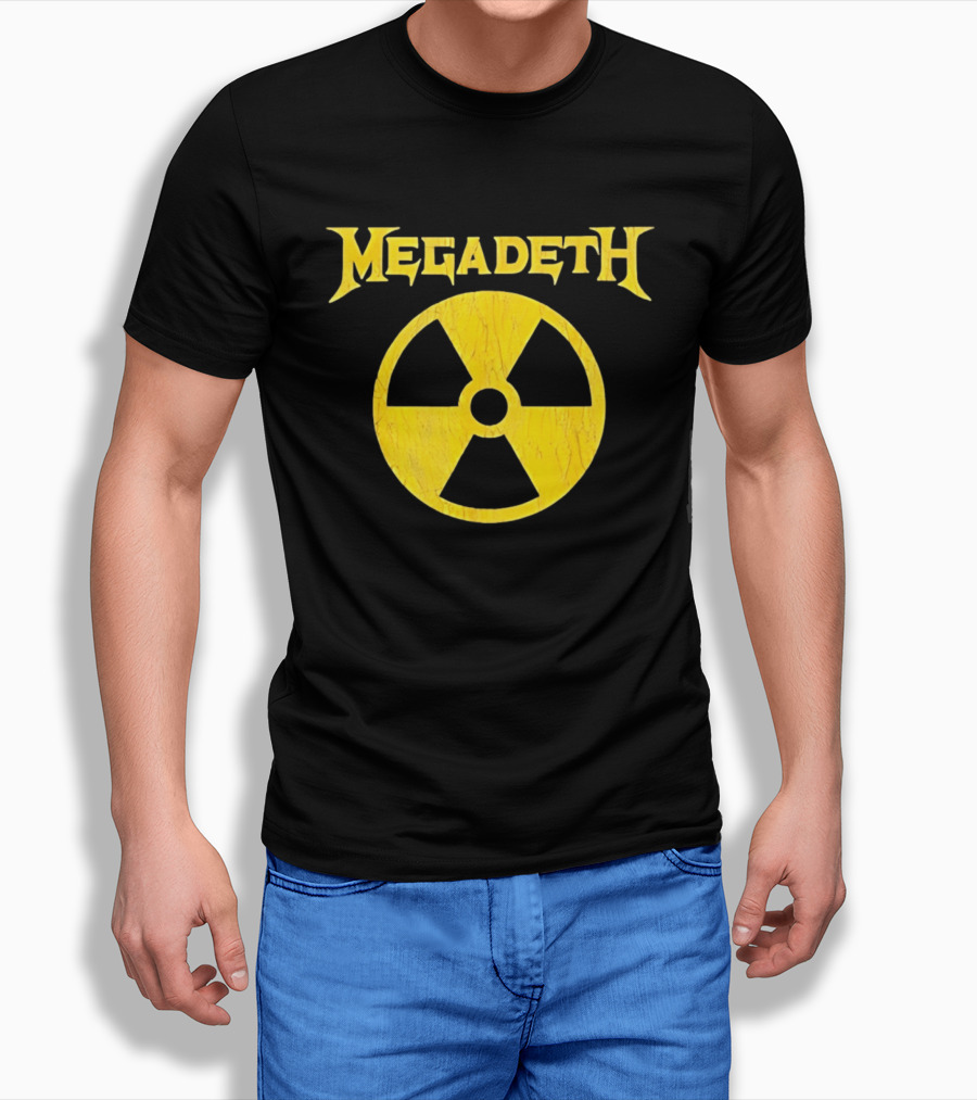 Megadeth Distressed Radioactive Symbol Heavy Metal T-Shirt