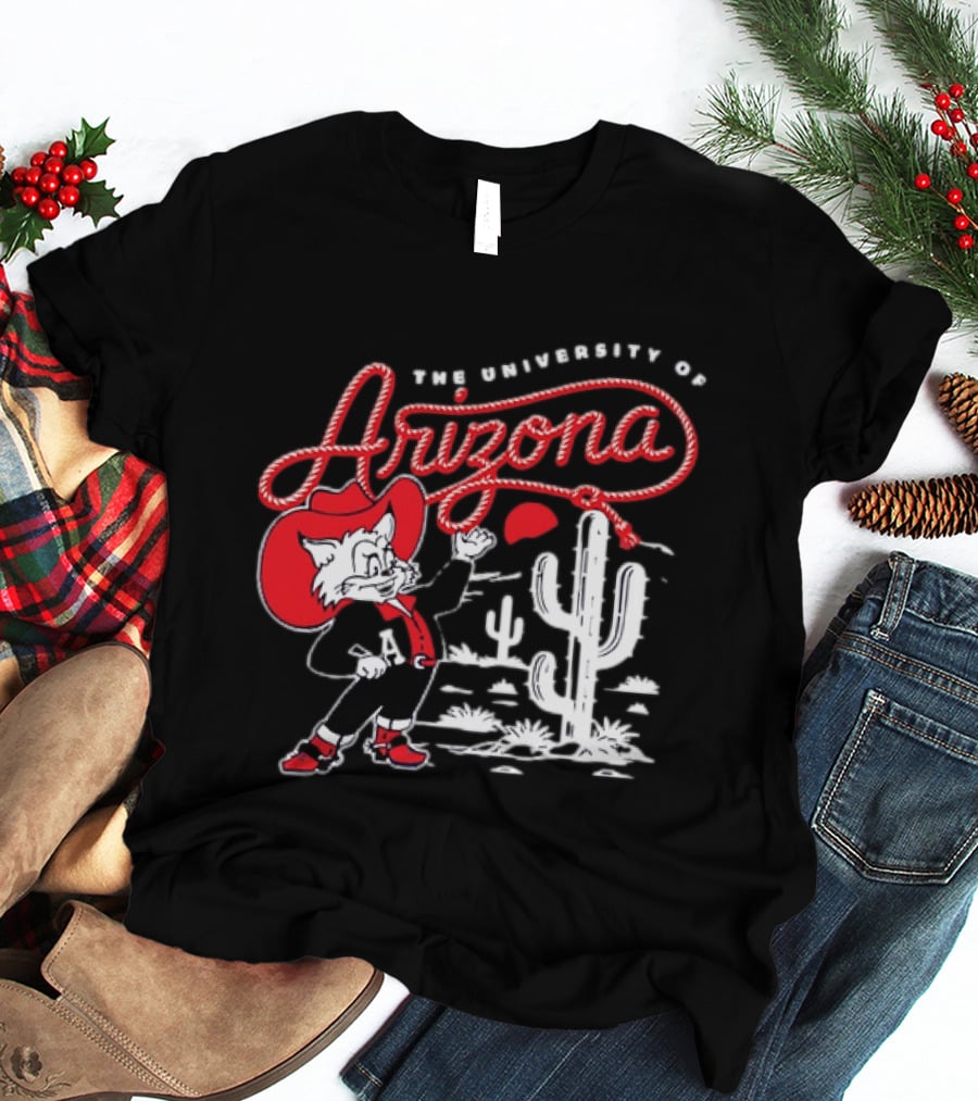 The University Of Arizona Wildcats Cowboy Cactus Scene T-Shirt