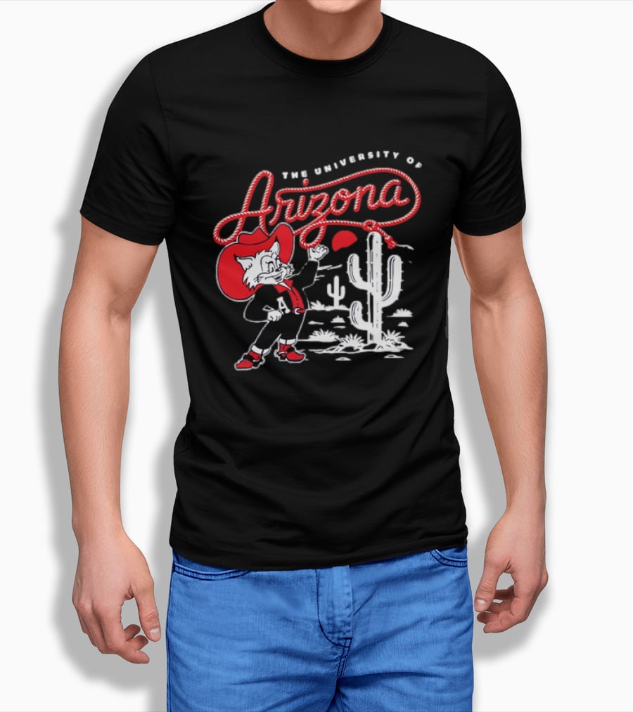 The University Of Arizona Wildcats Cowboy Cactus Scene T-Shirt