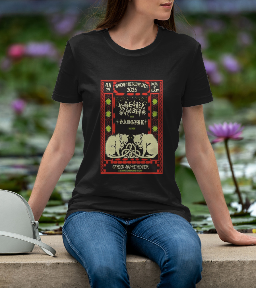 Together Sanguis Garden Amphitheater Concert August 29 2026 Featuring Sadgirl Where The Night Ends T-Shirt