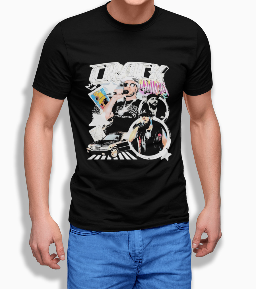 CRACK AMICO Raleigh North Carolina Hip Hop T-Shirt