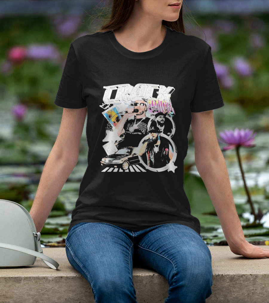 CRACK AMICO Raleigh North Carolina Hip Hop T-Shirt