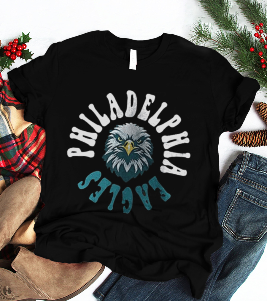Philadelphia Eagles Yesterday Today Tomorrow Forever No Matter What Diamond Heart T-Shirt