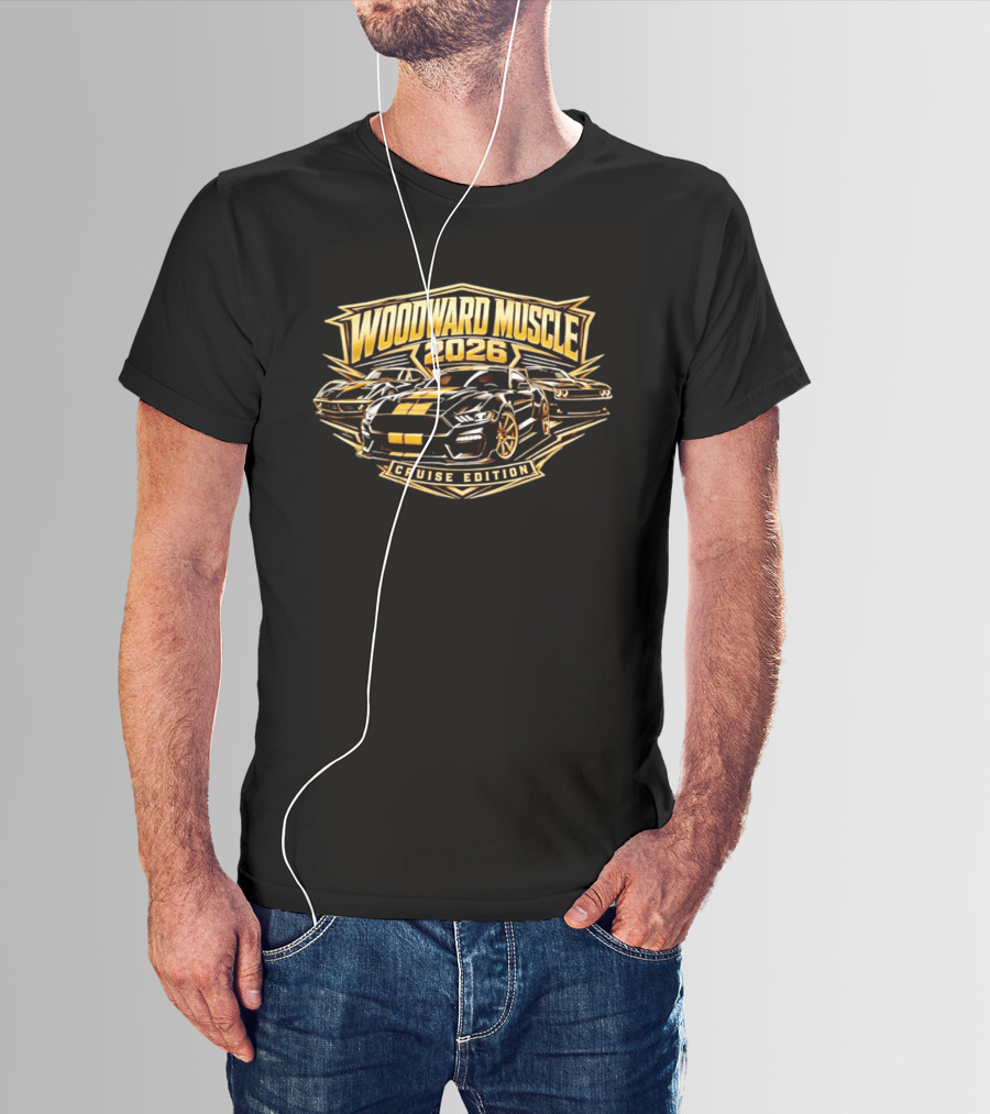 Woodward Muscle 2026 Cruise Edition Classic Car Collection T-Shirt