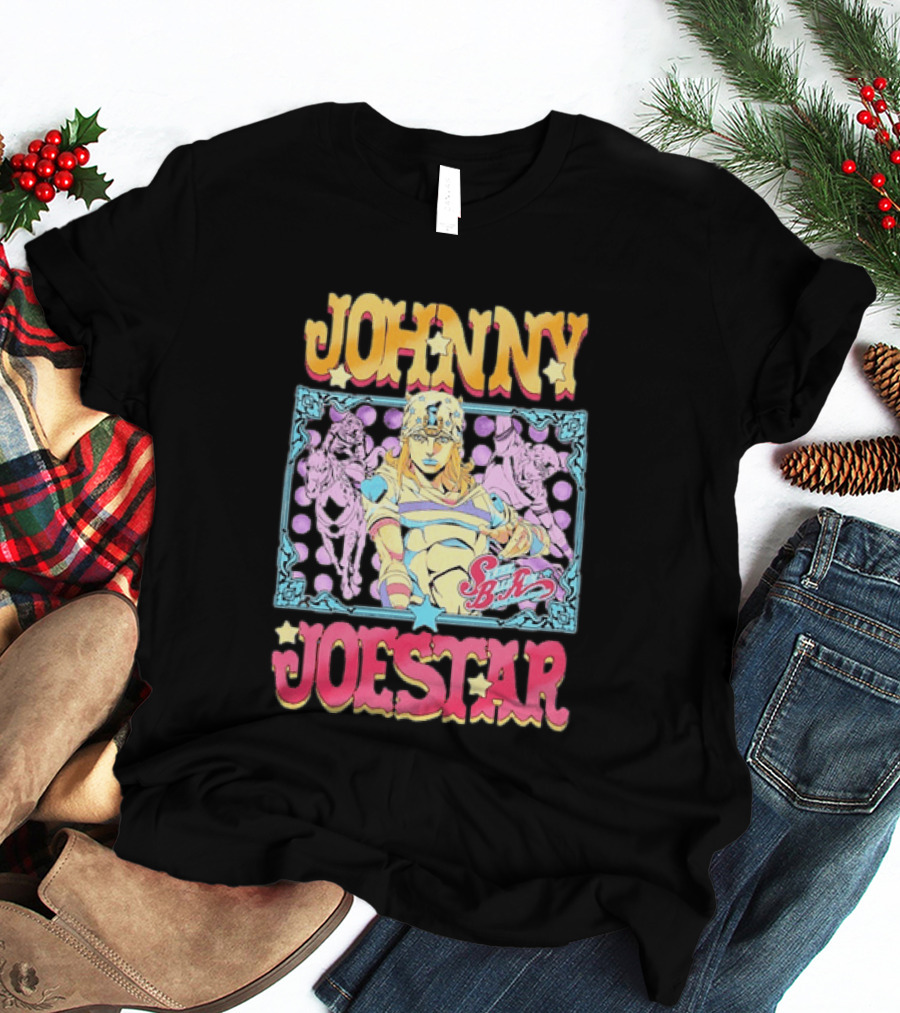 Johnny Joestar Steel Ball Run JoJo's Bizarre Adventure SBR Anime T-Shirt