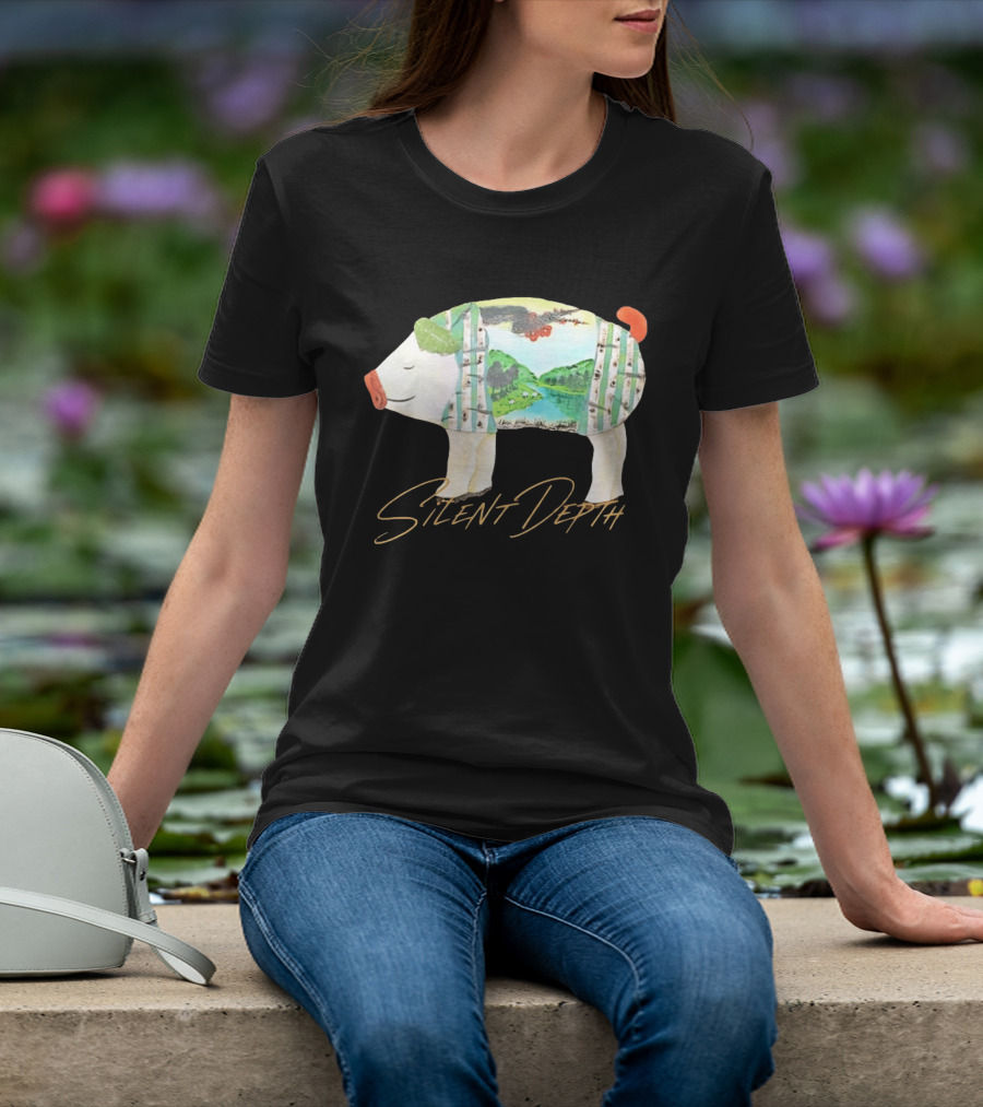 Silent Depth Pig Landscape Nature T-Shirt