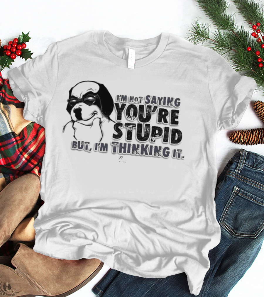 Big Dog I'm Smiling You're Stupid Thinking It Wile E Coyote Oversized T-Shirt
