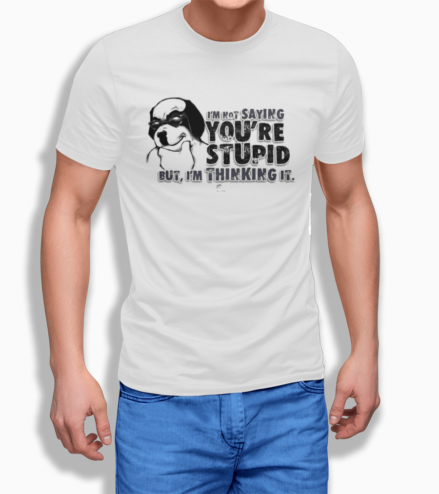 Big Dog I'm Smiling You're Stupid Thinking It Wile E Coyote Oversized T-Shirt