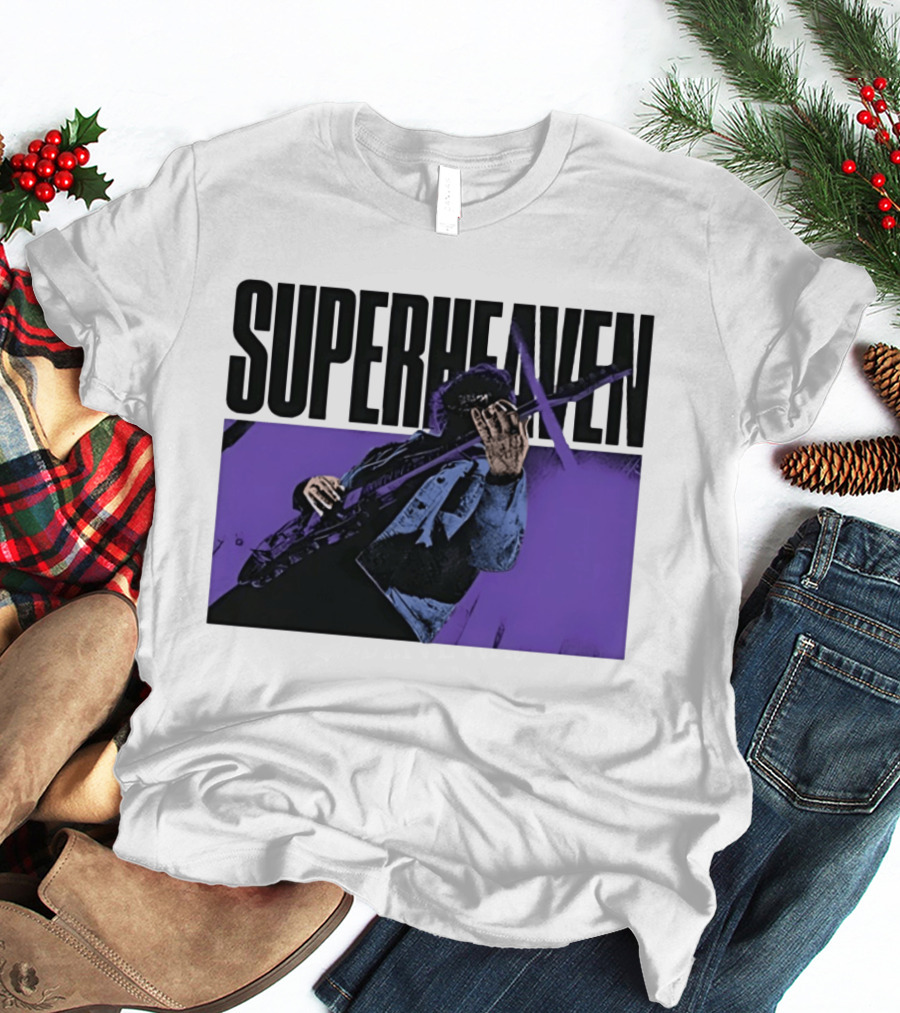 Superheaven Guitarist Performance Alternative Rock Purple Aesthetic T-Shirt