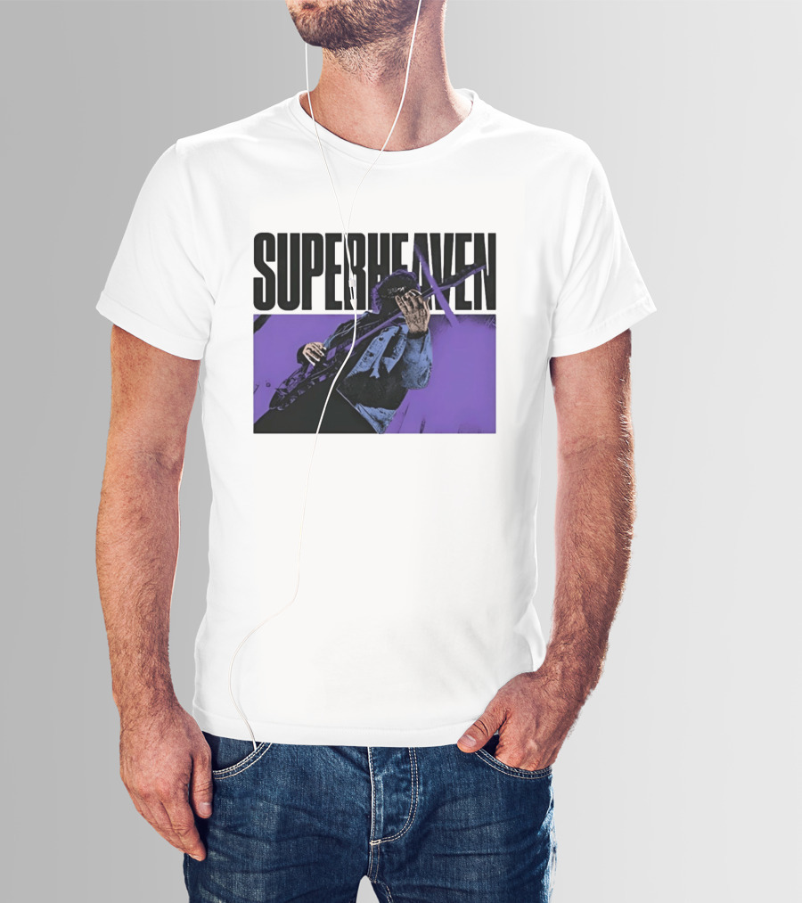 Superheaven Guitarist Performance Alternative Rock Purple Aesthetic T-Shirt