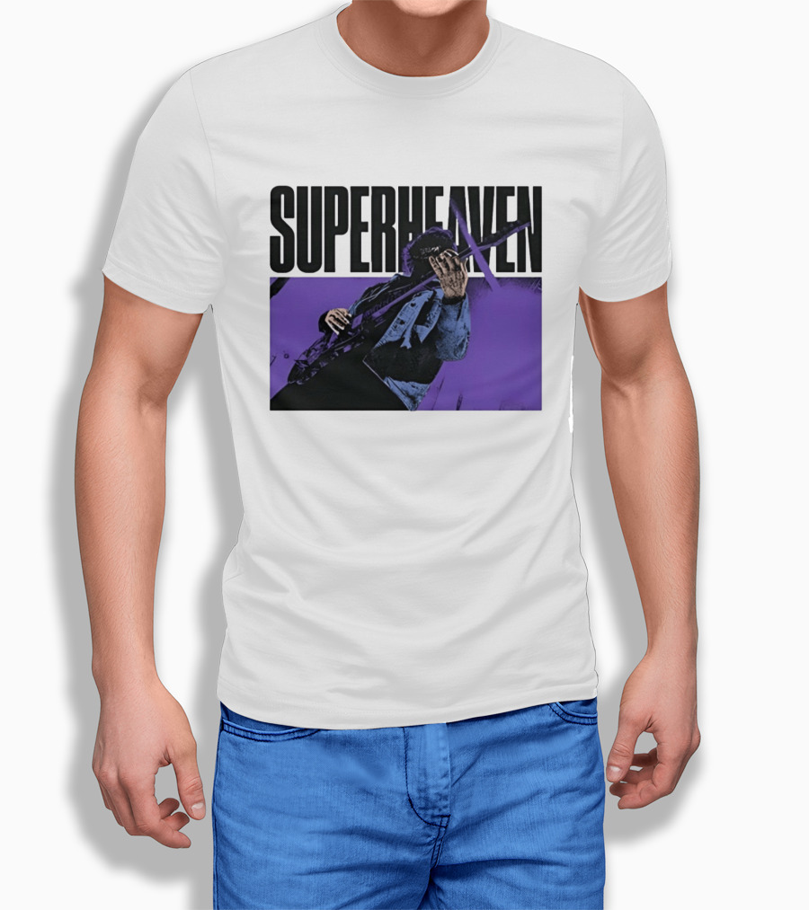 Superheaven Guitarist Performance Alternative Rock Purple Aesthetic T-Shirt