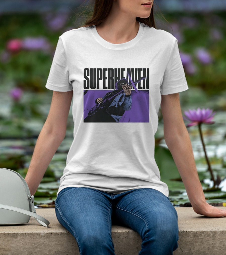 Superheaven Guitarist Performance Alternative Rock Purple Aesthetic T-Shirt