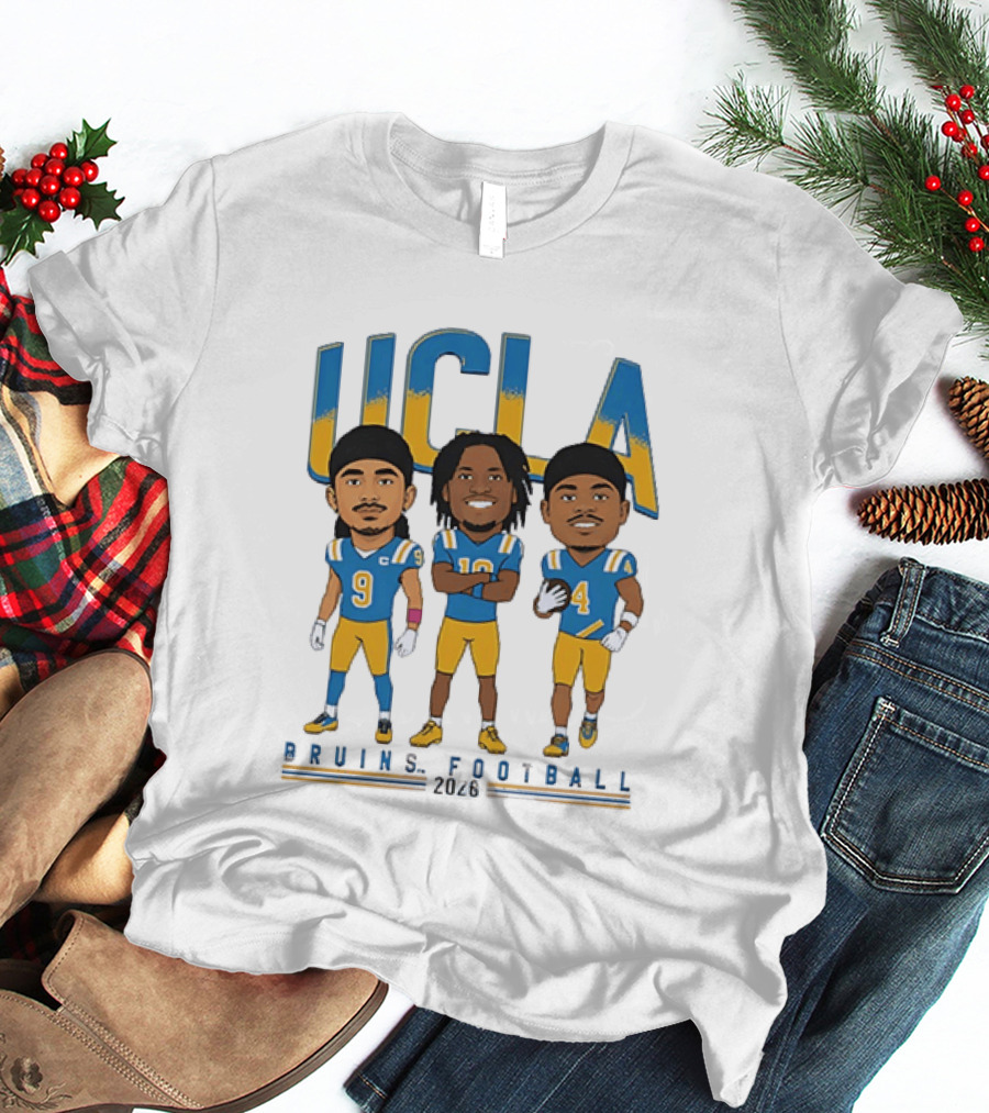 UCLA Bruins Football 2026 Players Cartoon Characters T-Shirt