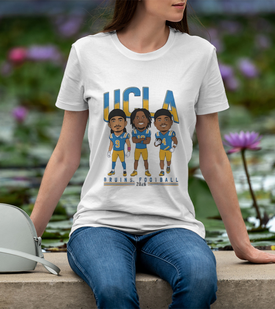 UCLA Bruins Football 2026 Players Cartoon Characters T-Shirt