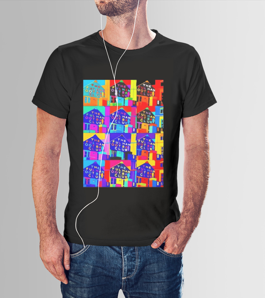 The Fulham Football Club Pop Art Craven Cottage T-Shirt