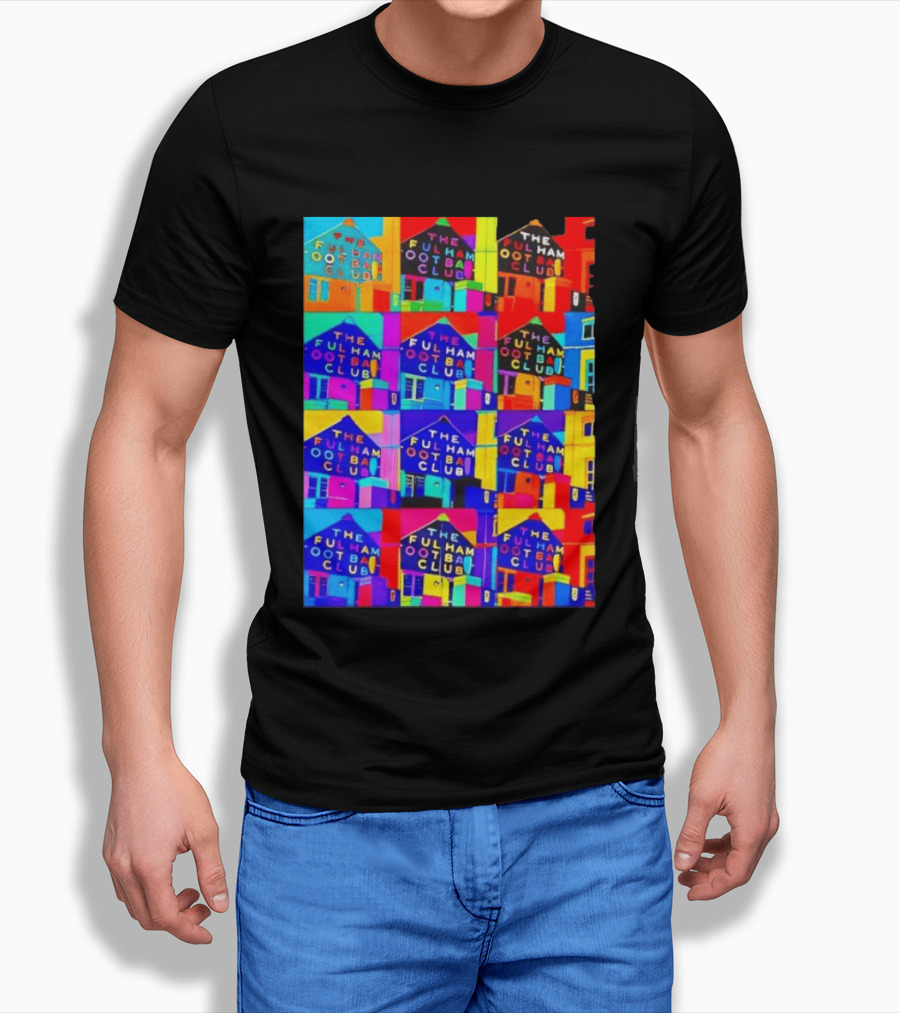 The Fulham Football Club Pop Art Craven Cottage T-Shirt