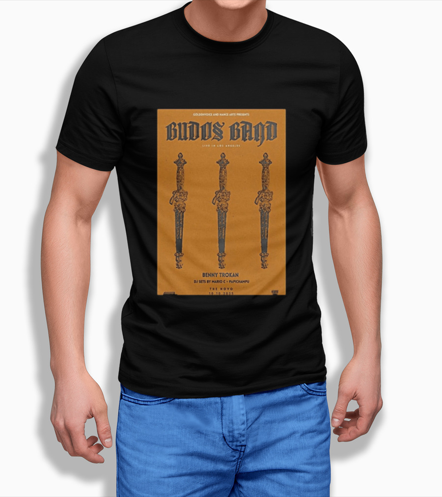 Budos Band Live Los Angeles The Novo October 10 2025 Benny Trokan Mario C Pachyman T-Shirt