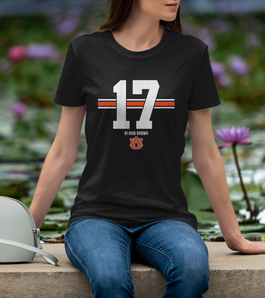 Byrum Brown Auburn Tigers 17 College Football Jersey Auburn University T-Shirt
