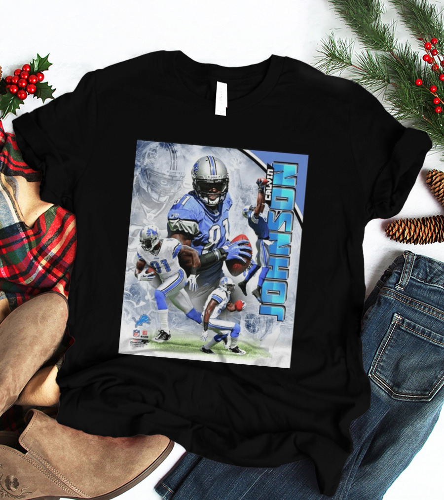 Calvin Johnson Detroit Lions NFL Football Superstar T-Shirt