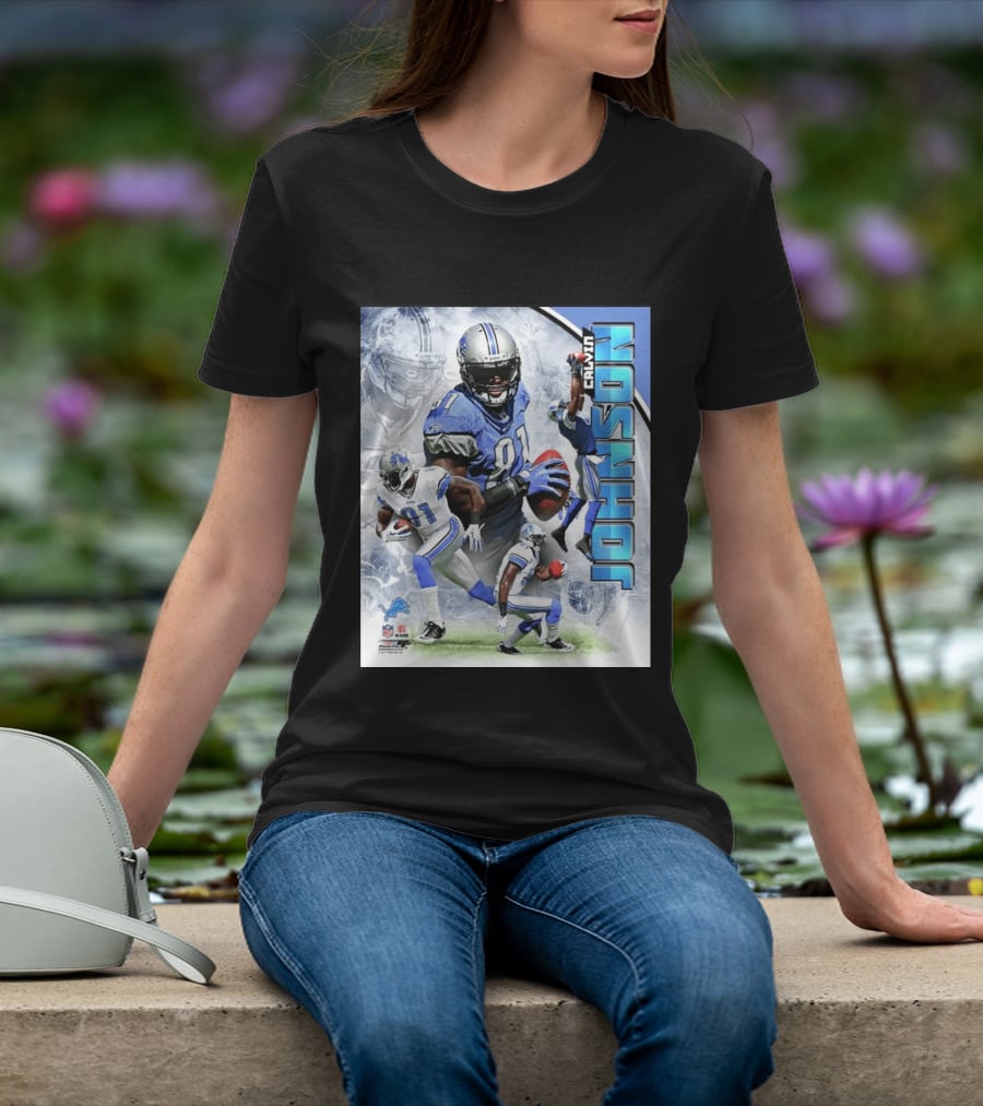 Calvin Johnson Detroit Lions NFL Football Superstar T-Shirt