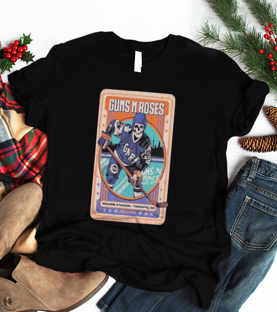 Guns N Roses Rogers Stadium Toronto ON 08 05 2026 Hockey Skeleton T-Shirt