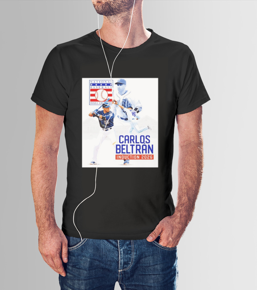 Carlos Beltran National Baseball Hall Of Fame Induction 2026 T-Shirt