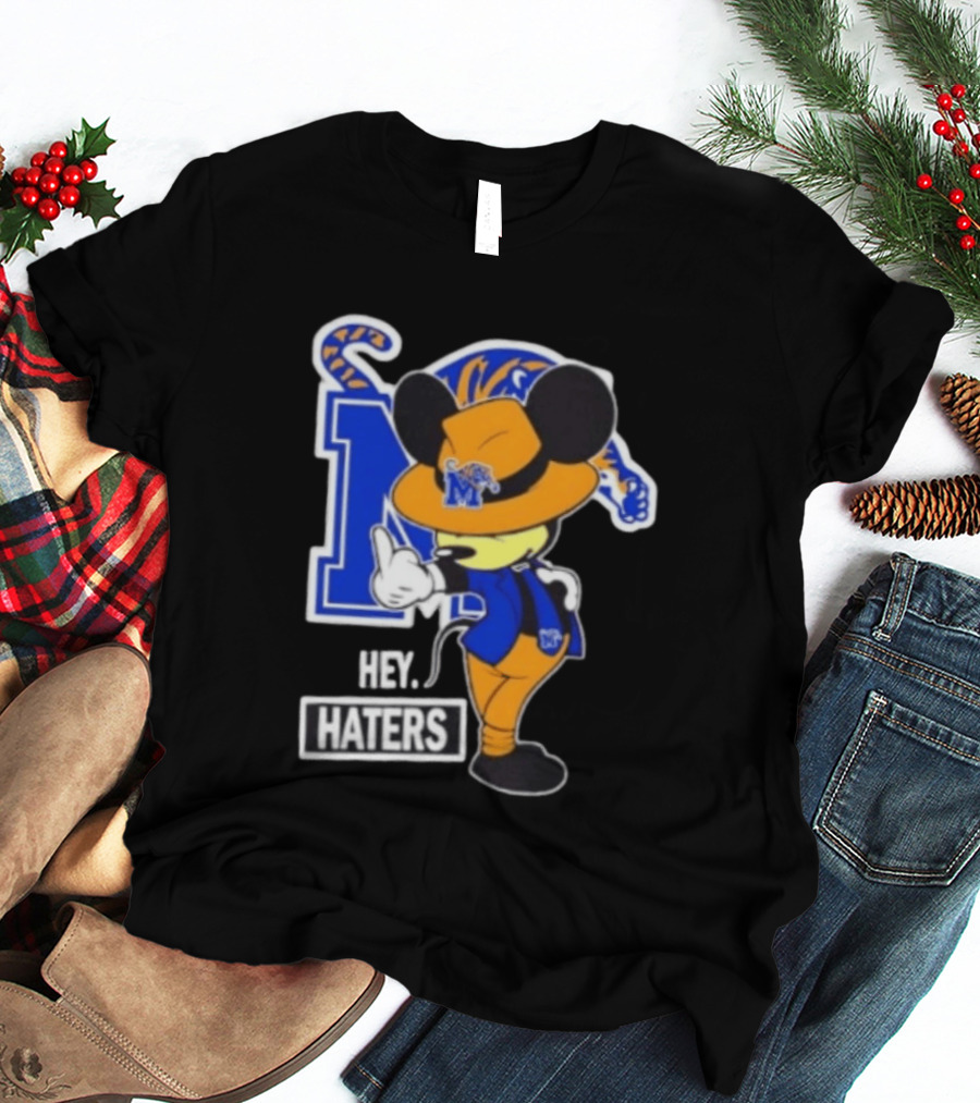 Mickey Hey Haters Memphis Tigers Football Fan T-Shirt