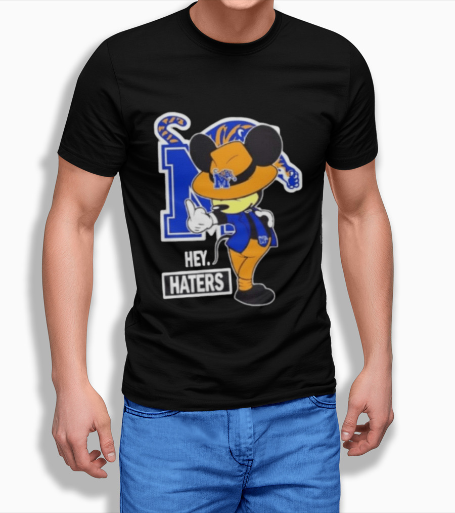 Mickey Hey Haters Memphis Tigers Football Fan T-Shirt