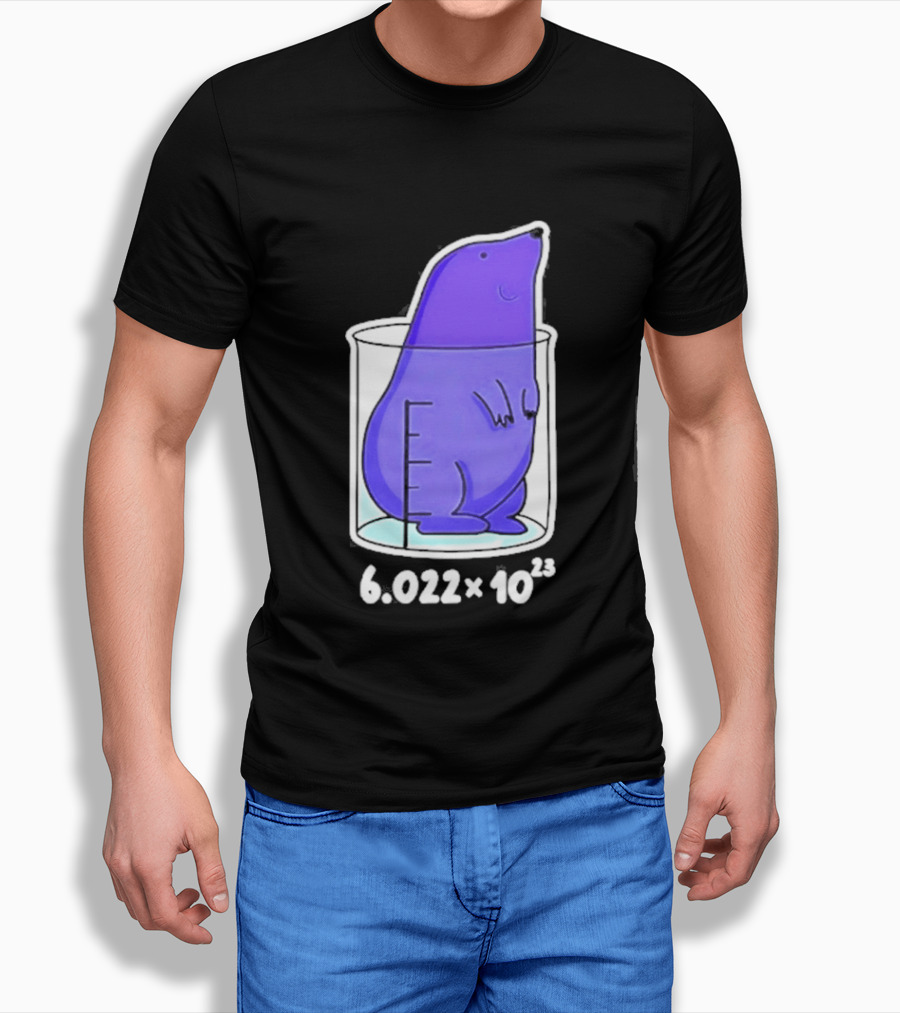 Mole 6.022 X 10²³ Avogadro Chemistry Beaker T-Shirt
