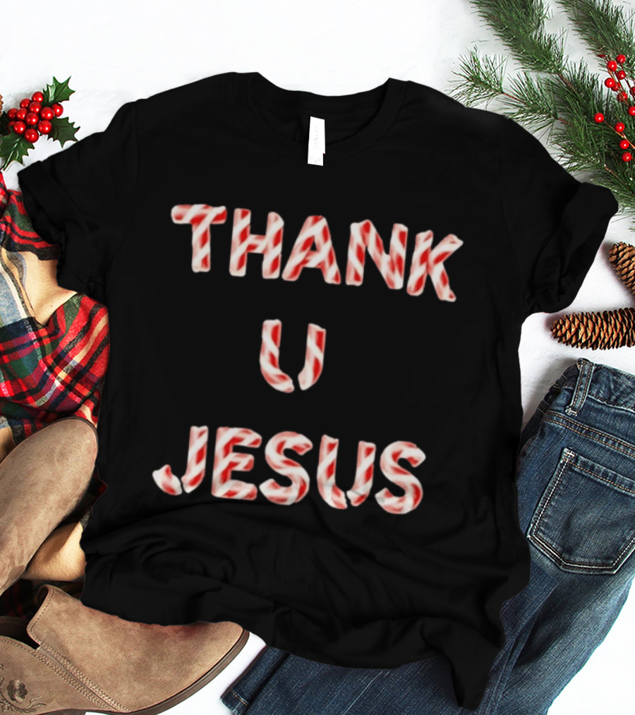 Original Daydrian Harding Thank U Jesus Candy Cane T-Shirt
