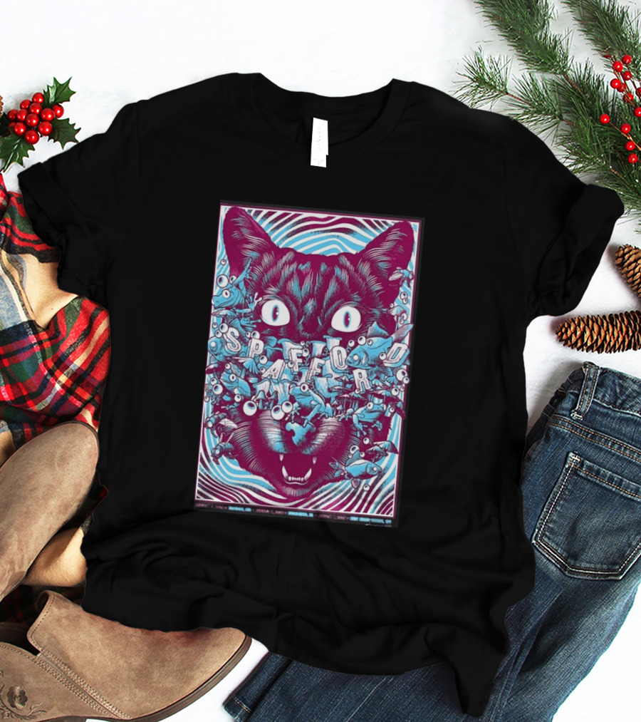 Spafford Richmond Virginia Tour Aug 6 2026 Cat Eyes And Fish T-Shirt
